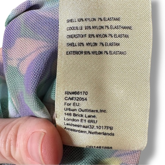 Maeve Anthropologie Sheer Mesh Floral Long Sleeve Mock Turtleneck Size Small - Picture 8 of 10